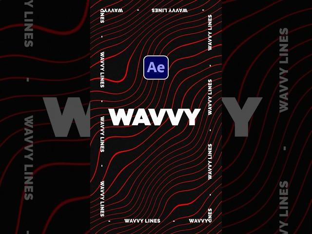 Create Wavy Line Motion Graphic Backgrounds in After Effects