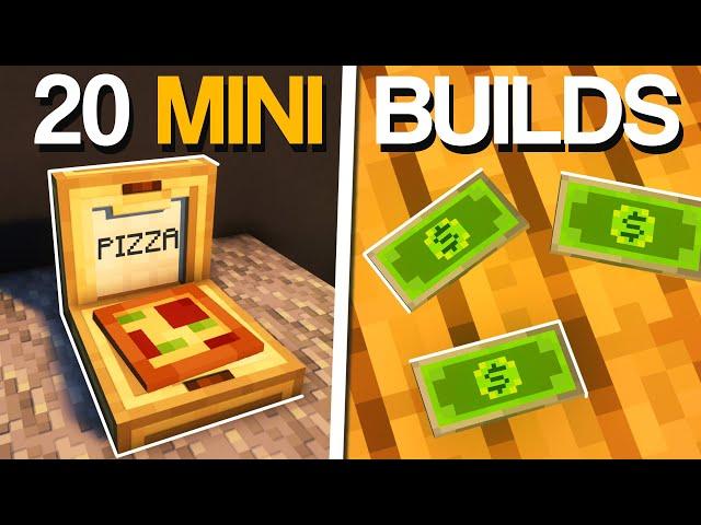 Minecraft: 20+ MINI Build Hacks & Ideas!