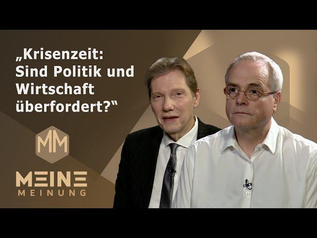 „Krisenzeit: Sind Politik und Wirtschaft überfordert?“ - Meine Meinung