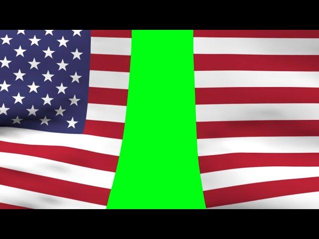 American Flag Transition Green Screen | Graphics & Animation