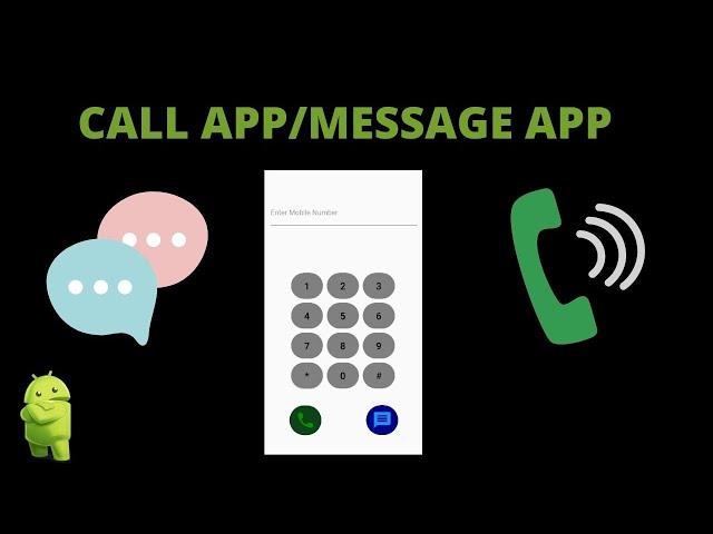 HOW TO CREATE A CALL & MESSAGING APP ANDROID STUDIO TUTORIAL PART 1