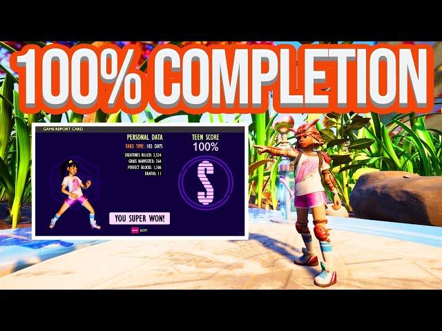 Grounded: How to Get a 100% Report Card (Super Won Achievement)