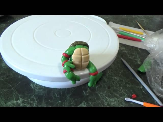 Фигурки из мастики: черепашки ниндзя. Fondant Cake Decorating Tutorial - Ninja Turtles