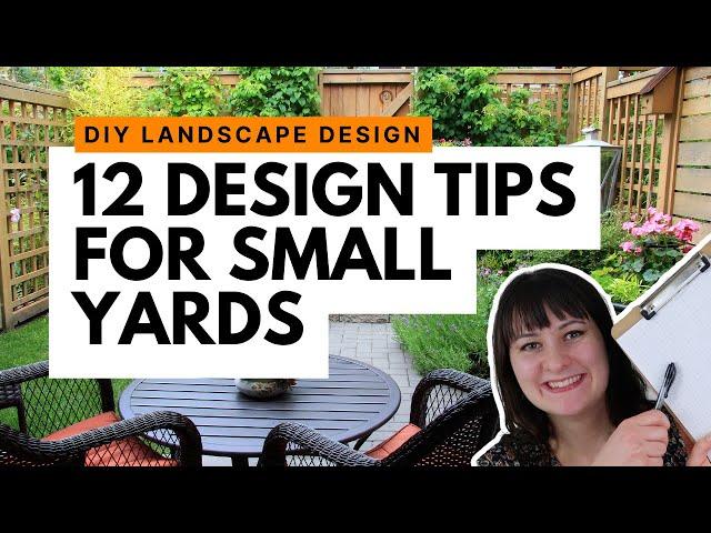 12 Landscape Design Tips for Small Yards ~ How to make a small space look bigger and more beautiful