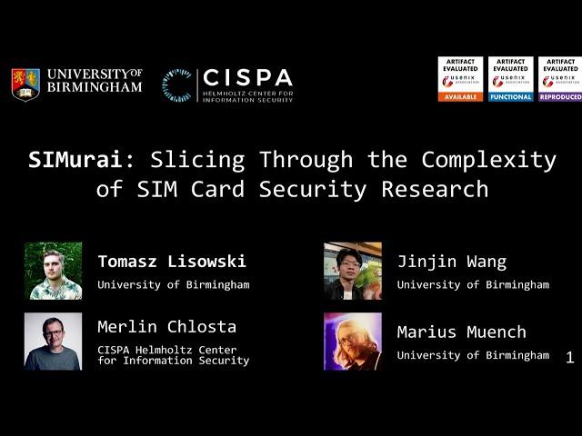 USENIX Security '24 - SIMurai: Slicing Through the Complexity of SIM Card Security Research