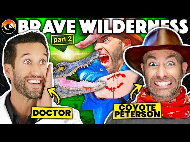 ER Doctor & Coyote Peterson REACT to DEADLIEST Bites From Brave Wilderness