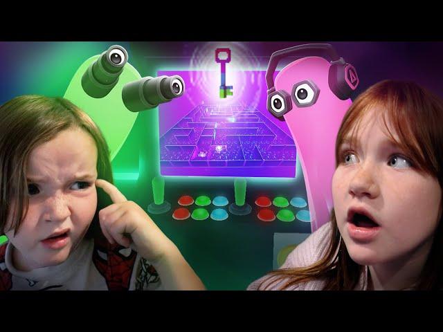 RAiNBOW GHOSTS inside FORTNiTE!!  Adley & Niko test play our UEFN GAME Rainbow Ghost Run portal maze