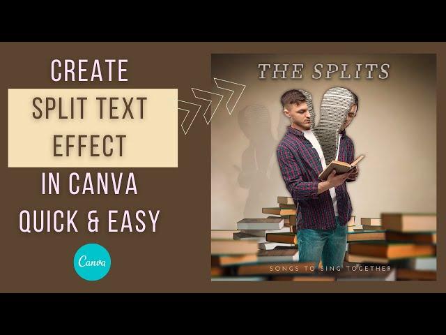 Create Split Text Effect in Canva | Easy and Quick