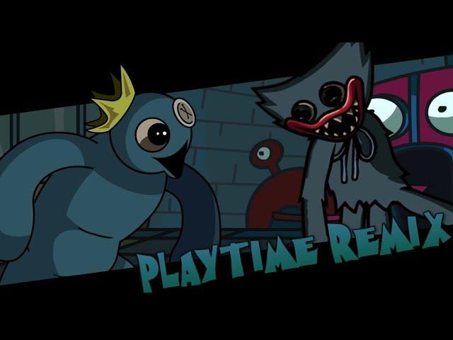 FnF Playtime Remix Recreation | (Playtime Awe Mix but Blue VS Huggy Wuggy) .