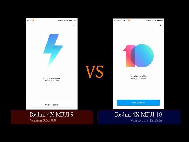 Redmi 4X MIUI 10 vs MIUI 9 Benchmark Test