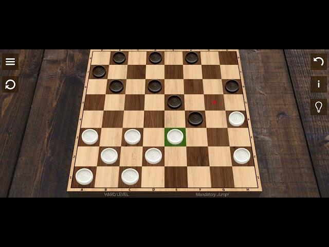 Brazilian Checkers (Hard level)