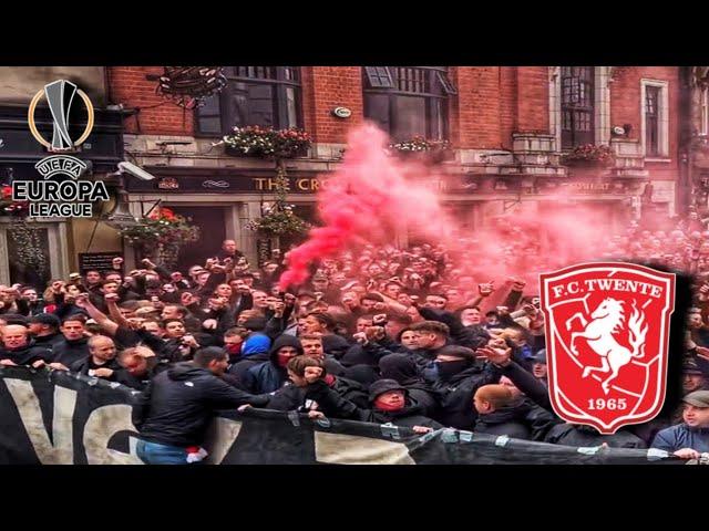  FC TWENTE Fans In Manchester • Europe League • Manchester United VS FC Twente 1-1