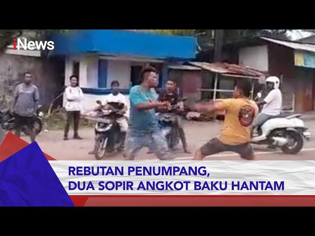 Dua Sopir Angkot Terlibat Baku Hantam di Jalanan Kota Ambon #iNewsPagi 02/03