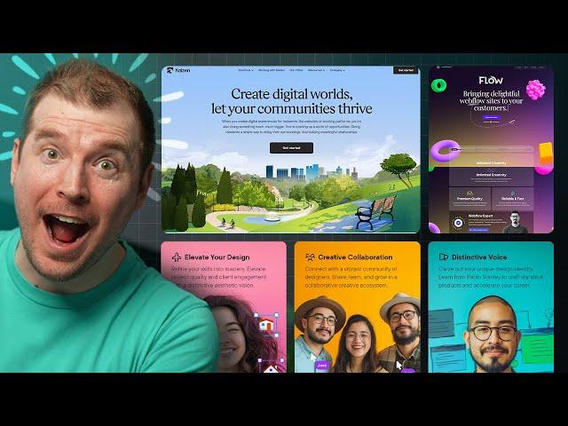 Reacting to 20 Beautiful Landing Page Web Designs in 2024