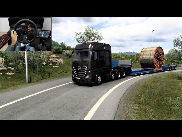 Mercedes Actros | Euro Truck Simulator 2 | Logitech G29 Gameplay