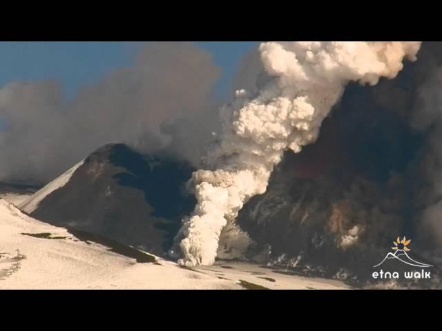 Pyroclastic Flow at SouthEast Crater - Etna - March 04, 2012 - Etna Walk