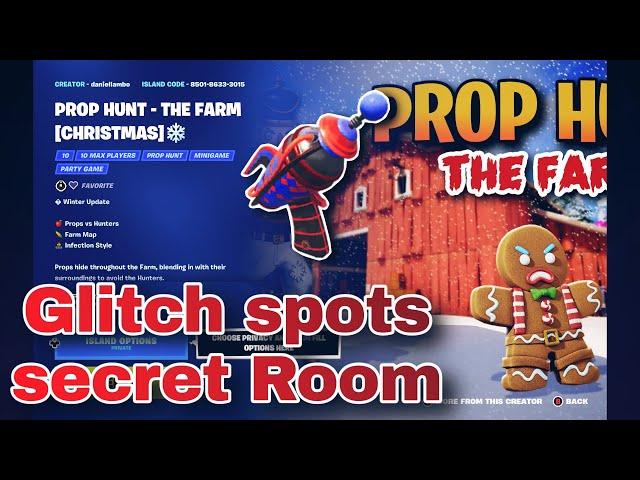 Fortnite - The Farm [ Christmas ] Prop Hunt Best Glitches!!