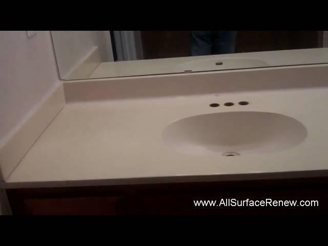 How Can I Renew A Cultured Marble Vanity??  We show you