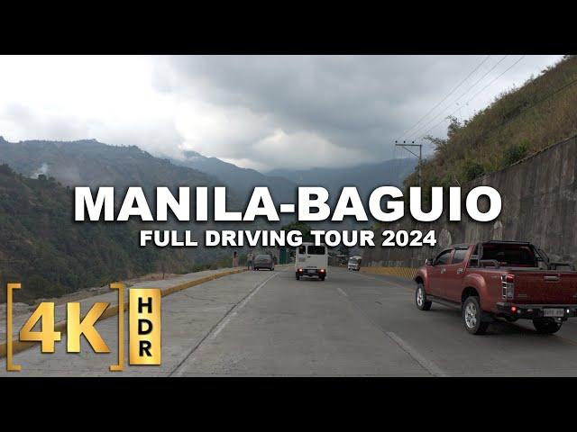 3 Hours Non-Stop Drive from Manila to Baguio via Kennon Road! | Full Driving Tour 2024 | Philippines