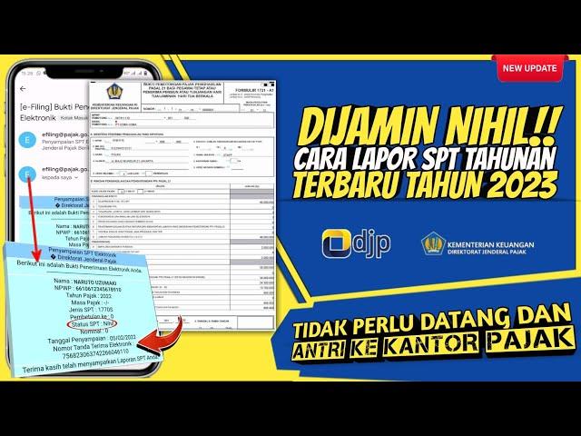 Cara lapor spt tahunan pribadi online 2023 • Penghasilan diatas 60 Juta • formulir 1770S