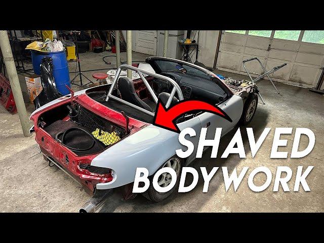 1990 Mazda Miata Restoration | Episode 3 How to Shave Holes