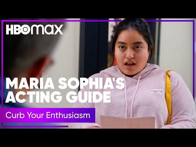 Larry David Helps Maria Sophia's Acting Skills | Curb Your Enthusiasm | Max