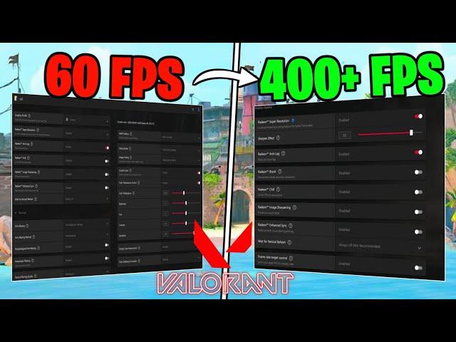 BEST AMD Radeon Settings For Valorant - (MAX FPS & VISUALS) 2024 FPS Guide!