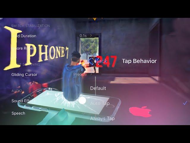 Perfect setting For iPhone 7 Normal - Free Fire 100% auto headshot setting ️