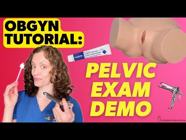 OBGYN does a PELVIC EXAM demo |  Dr. Jennifer Lincoln