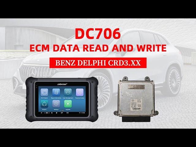 OBDSTAR DC706 Read and Write Benz DELPHI CRD3.XX ECM on Bench -OBDII365