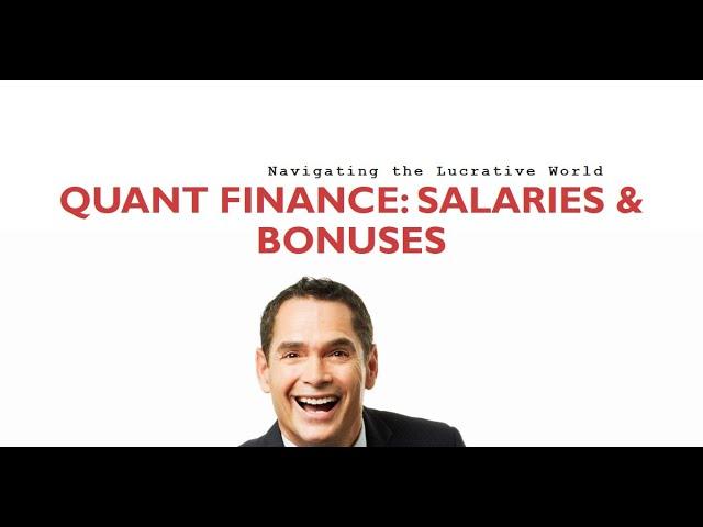 Salaries and Bonuses in Quant Finance broken down by role, seniority and region