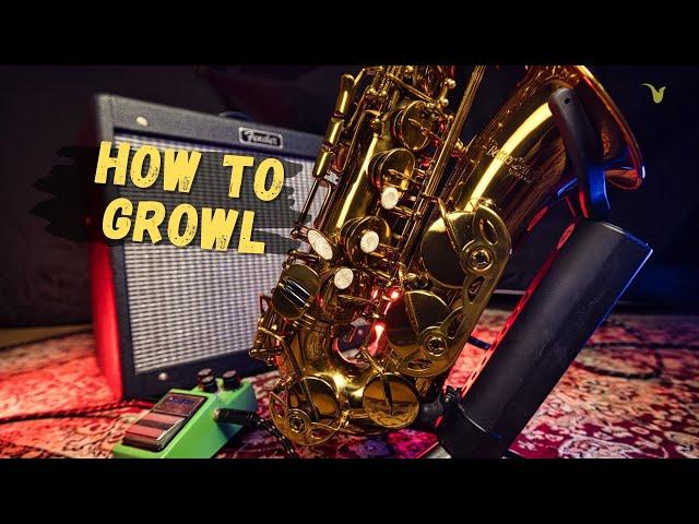 How to Growl on Saxophone (Natural Distortion Pedal)