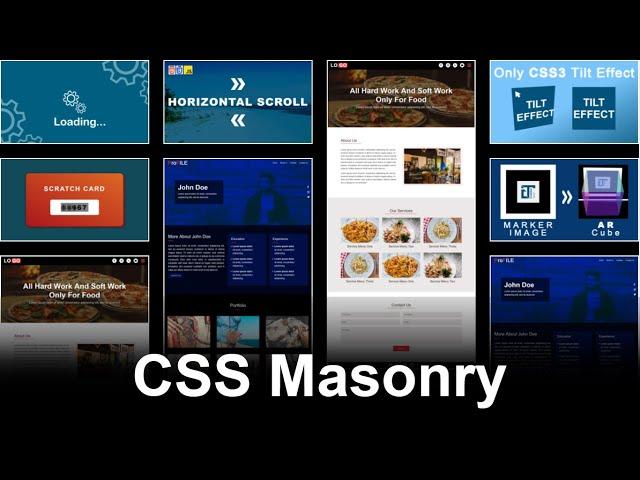 Responsive Masonry Layout Using CSS | Image Gallery Masonry Layout Using Only CSS