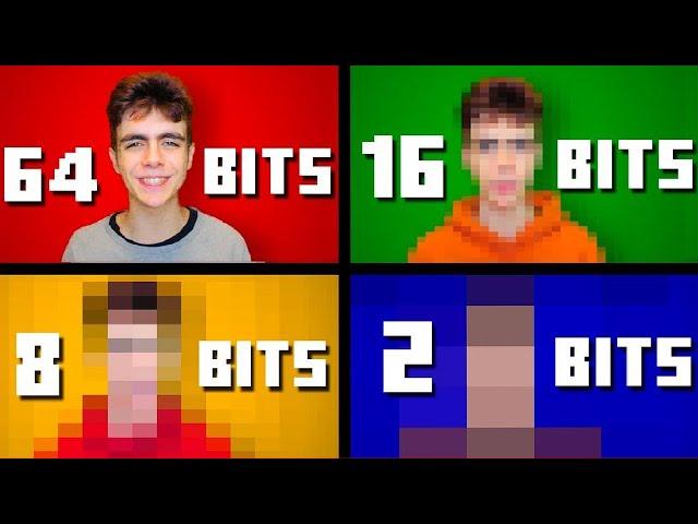 64 bits 32 bits 16 bits 8 bits 4 bits 2 bits 1 bit except it's an acapella...