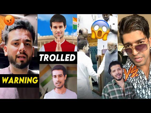 Elvish Yadav ANGRY WARNING to Him, Dhruv Rathee Trolled! - His Reply, PM Modi & Rahul Gandhi...