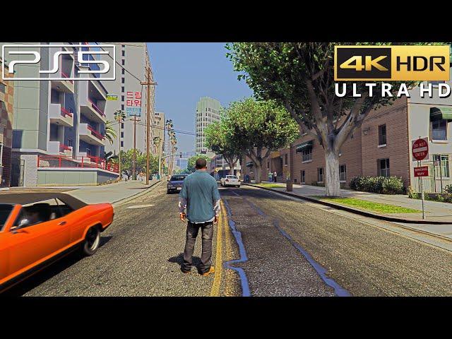 GTA 5 Remastered (PS5) 4K HDR Gameplay Ray Tracing (Free Roam Graphics)