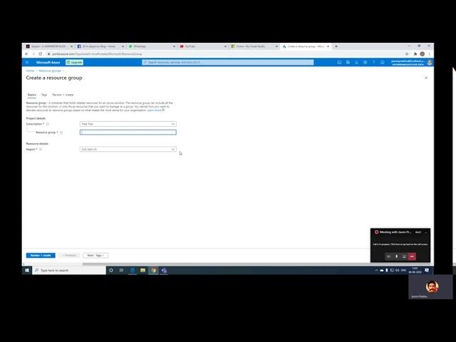 Azure Firewall Tutorial : How To Create Azure Resource Group - Part 1