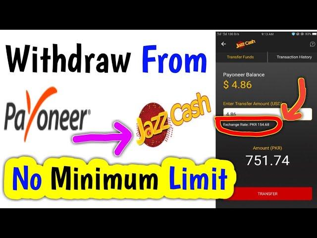 How To Withdraw Money From Payoneer to Jazzcash | Attach Payoneer to Jazzcash on Mobile