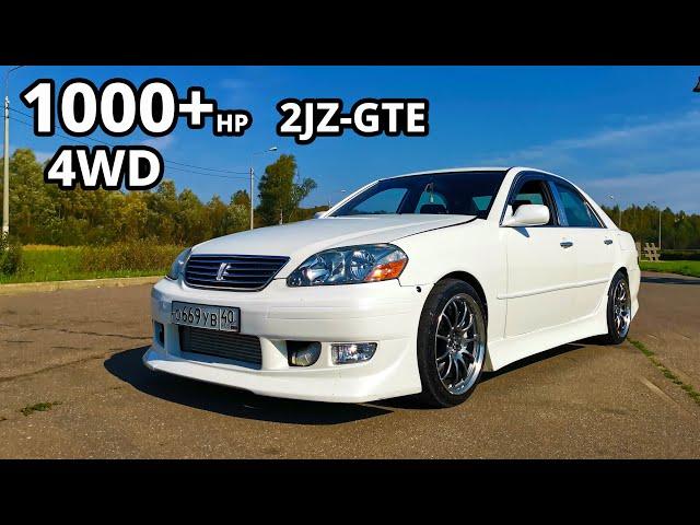 Самый БЫСТРЫЙ в России! Toyota MARK 2 1000+л.с. Японская ПУЛЯ MARK 2 JZX115 2JZ-GTE ТЕСТ ДРАЙВ.