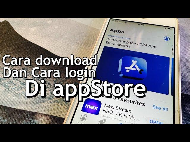 Cara Login Dan download aplikasi di App Store iPhone