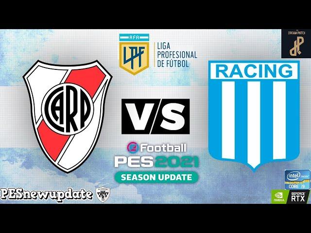 Pes 2021 // River Plate Vs Racing Club // Copa Liga Profesional 2022