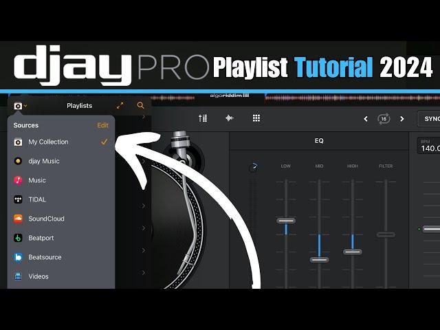 Djay Pro Playlist Tutorial 2024