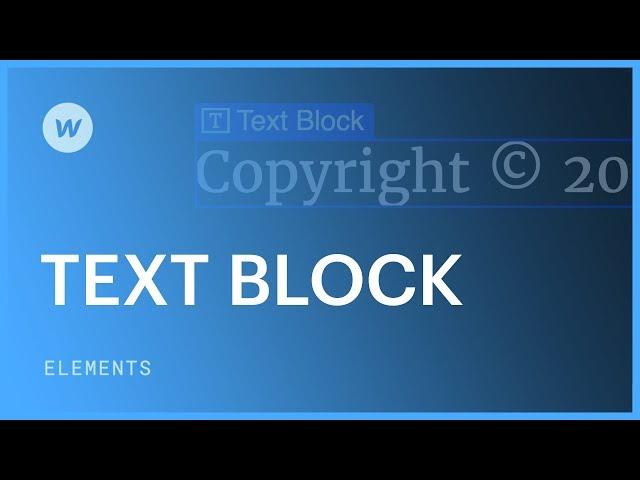 Text blocks - Web design tutorial