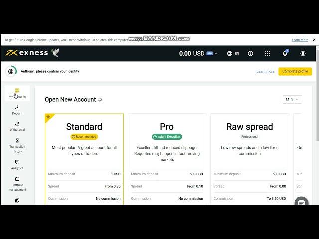How to create an account with exness broker/rexforexacademy.