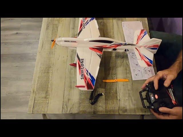 QIDI-550 6CH RC AIRPLANE SWIFT-ONE unboxing and full build video