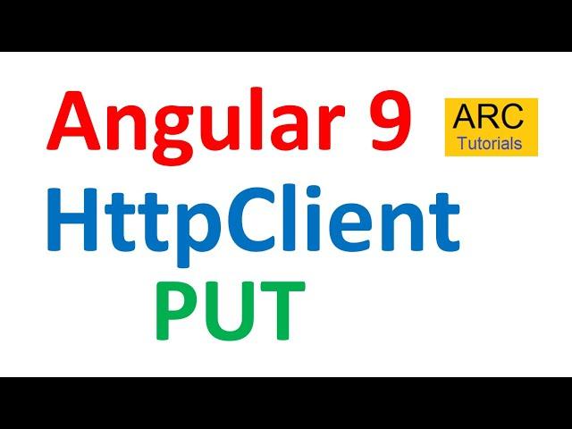 Angular 9 Tutorial For Beginners #62- HTTP PUT