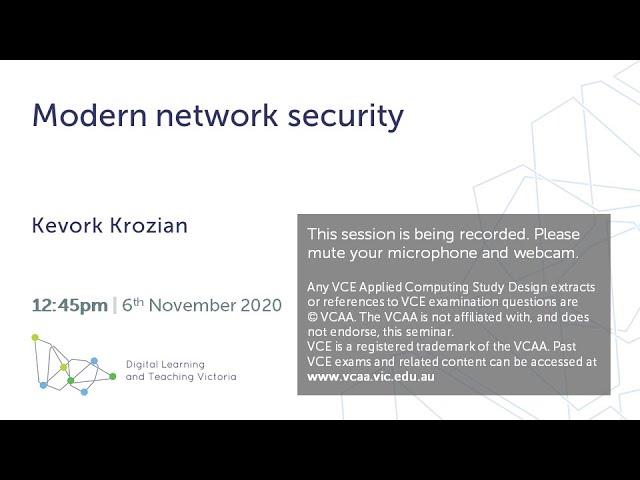 Modern network security