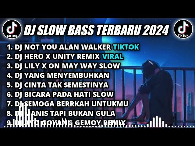 DJ SLOW BASS TERBARU 2024 || DJ NOT YOU ALAN WALKER REMIX TIKTOK VIRA FULL BASS TERBARU 2024