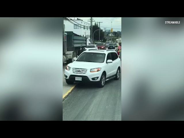 Graphic content: Hit-and-run involving Burnaby flagger