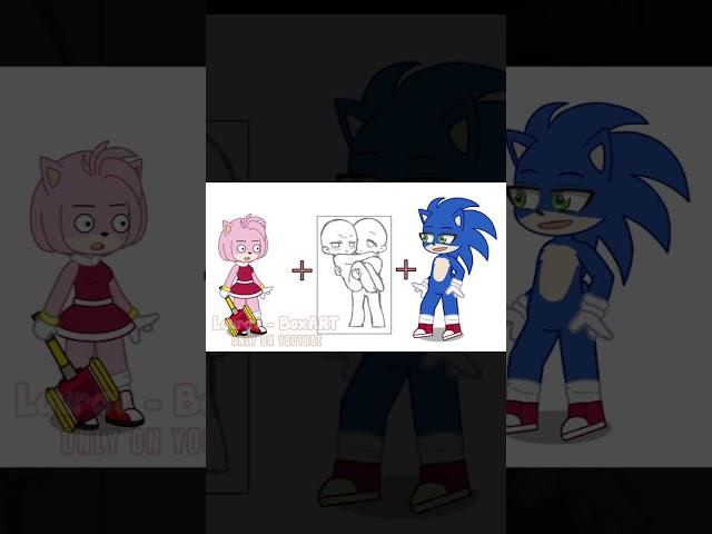 SONIC and AMY - Rasputin // Trend // Gacha draw #shorts #rasputin  #rasputindance #gachatrend